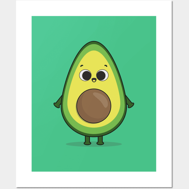 Cute little avocado Wall Art by Raybble